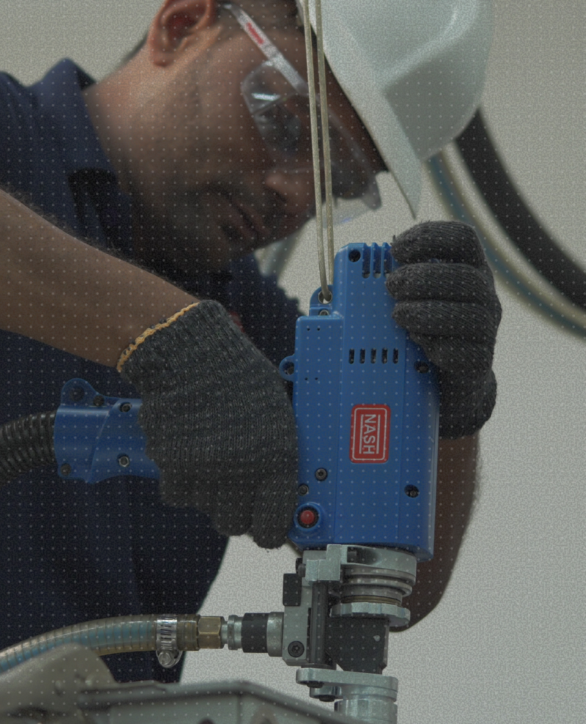 Portrait of an engineer at work