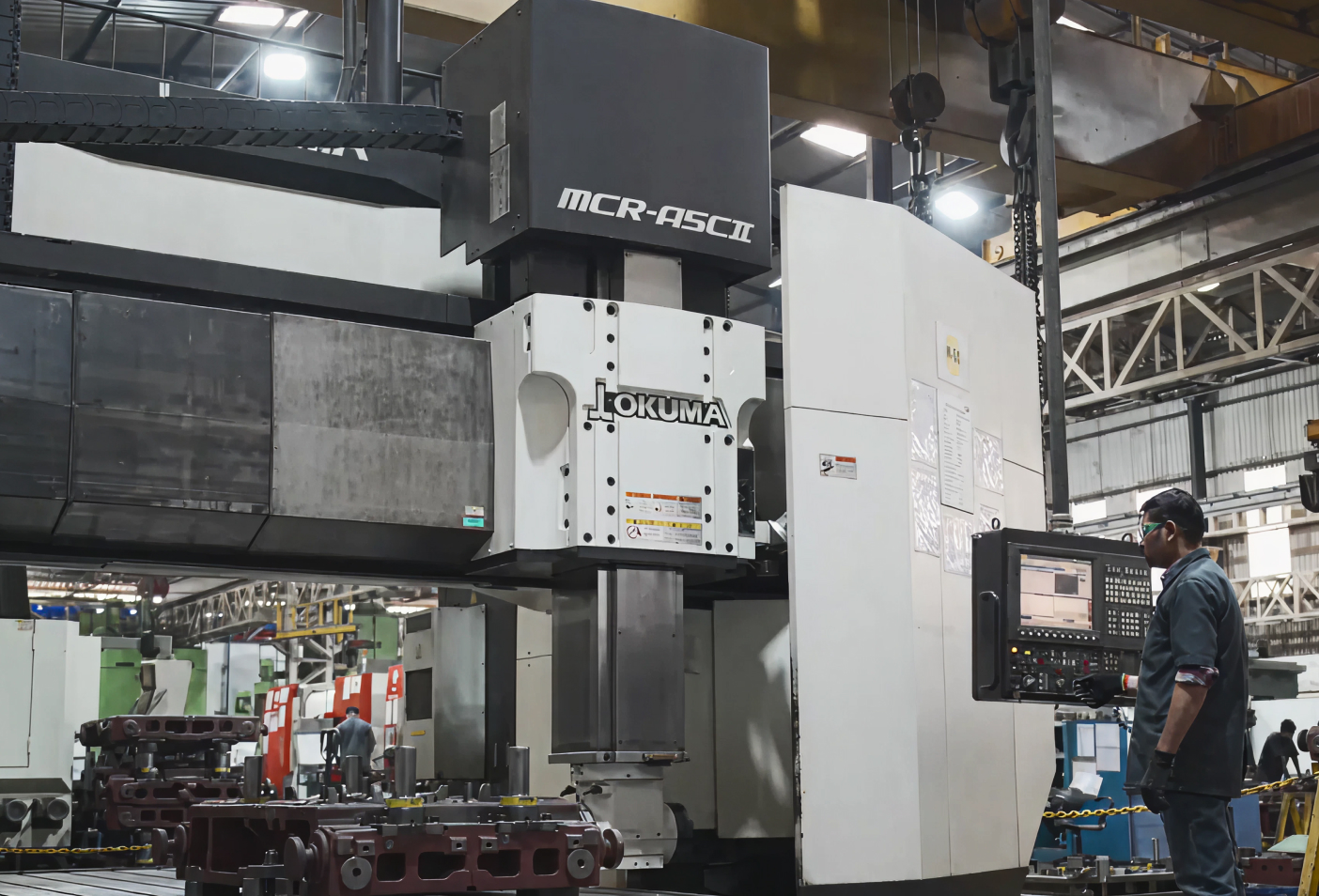 Sparks from an industrial welding process