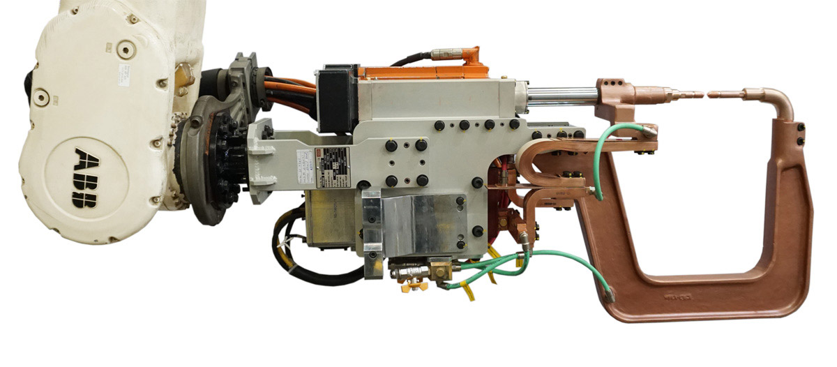 Belt Drive Servo MFDC C Type Robotic Gun