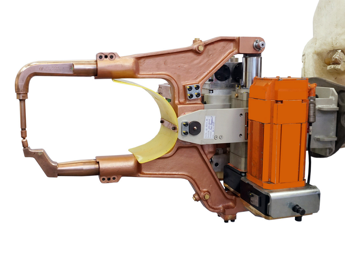 Belt Driven Electric Servo MFDC X Type Robotic Gun