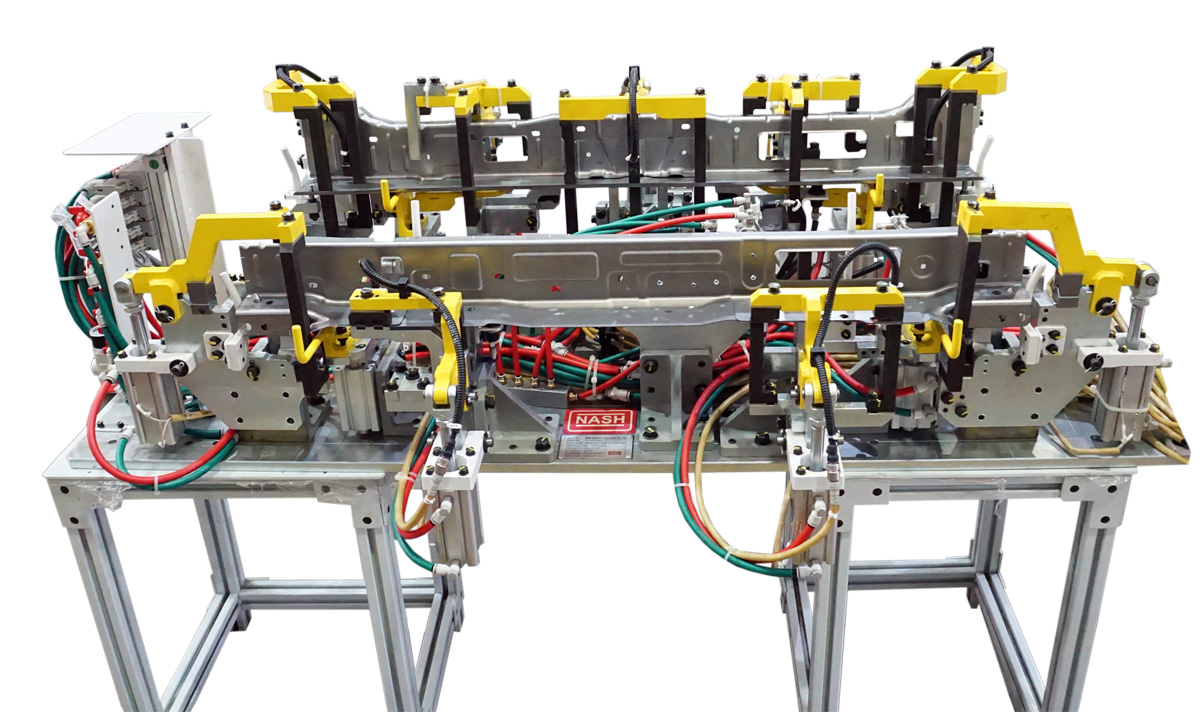 Robotic Spot Welding Fixture for Member Assembly Radiator Support (Upper)