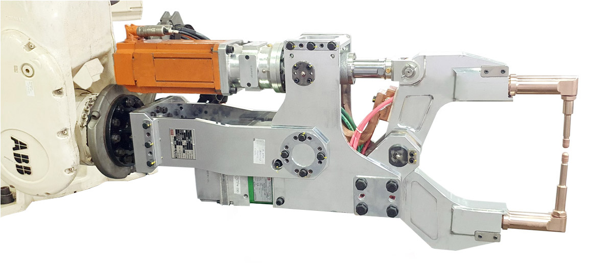 S2C Lite Series Inline Servo MFDC Robotic X Type Gun